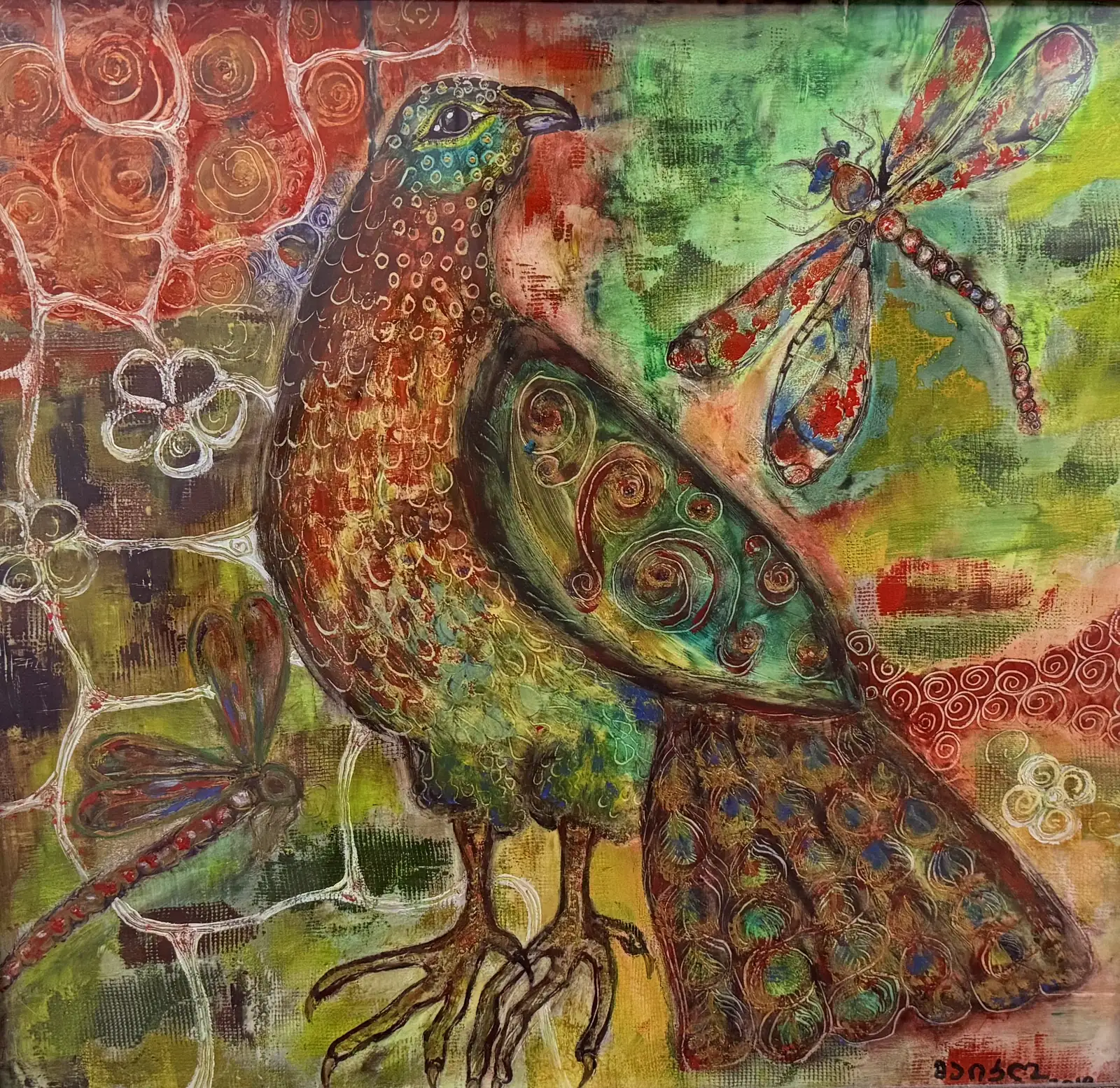 Bird and Dragonfly