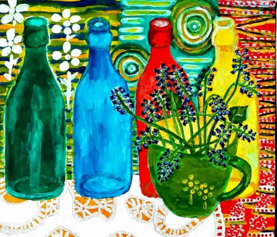 Bottles and Lavender