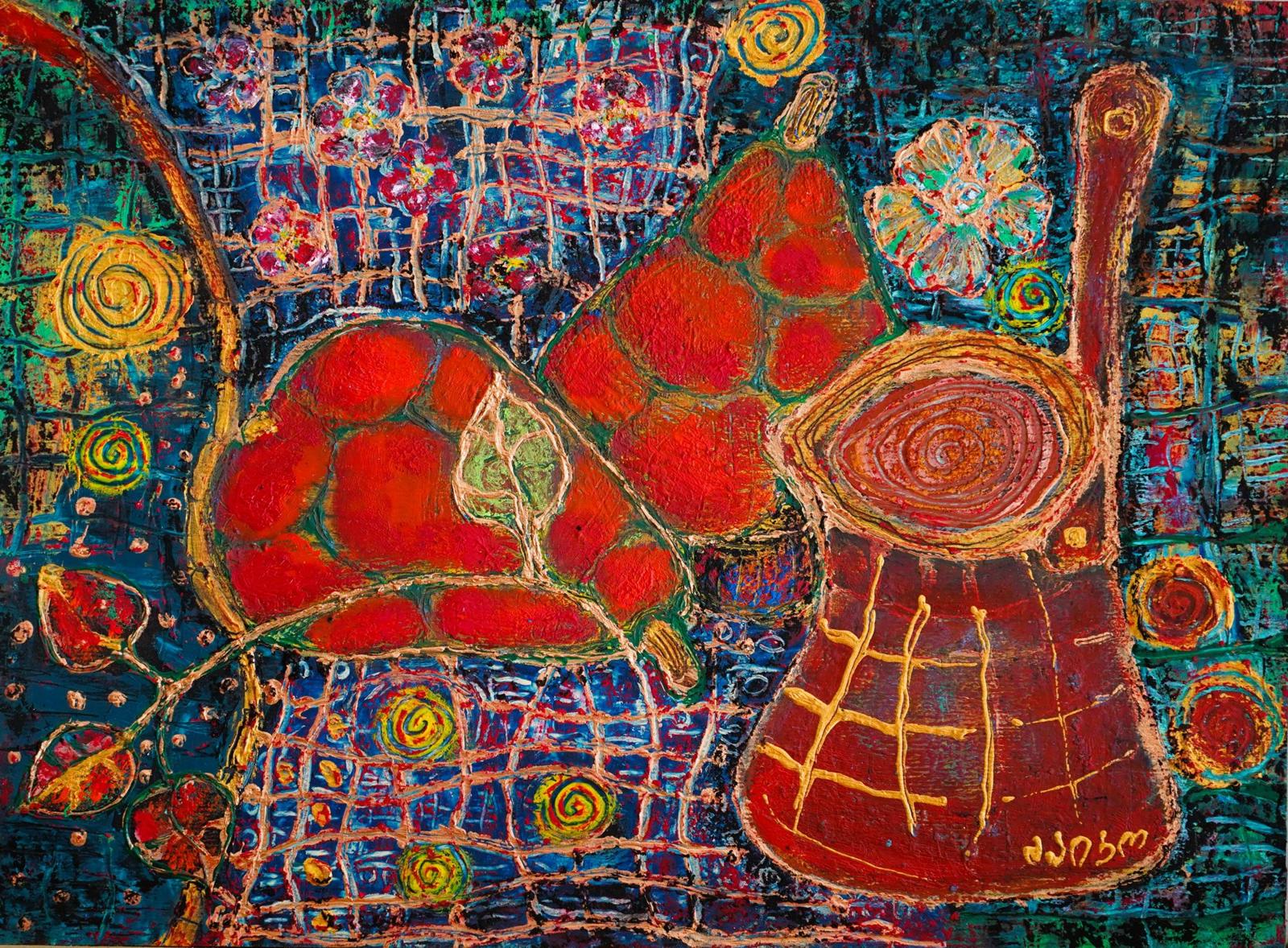Pears and Coffee Pot