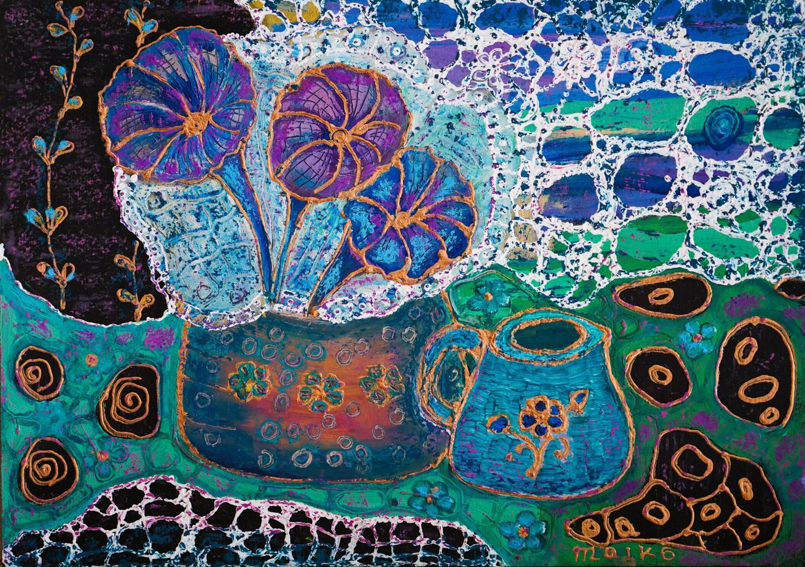 Still Life with Blue Flowers