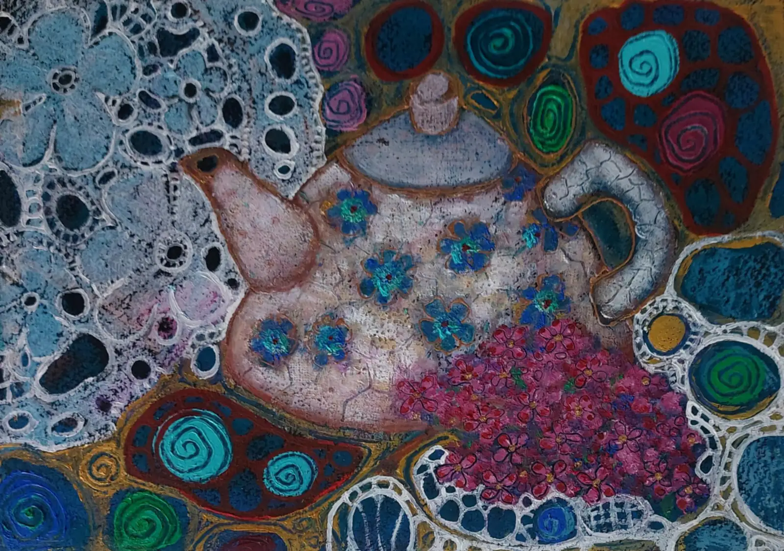 Teapot and Lilac