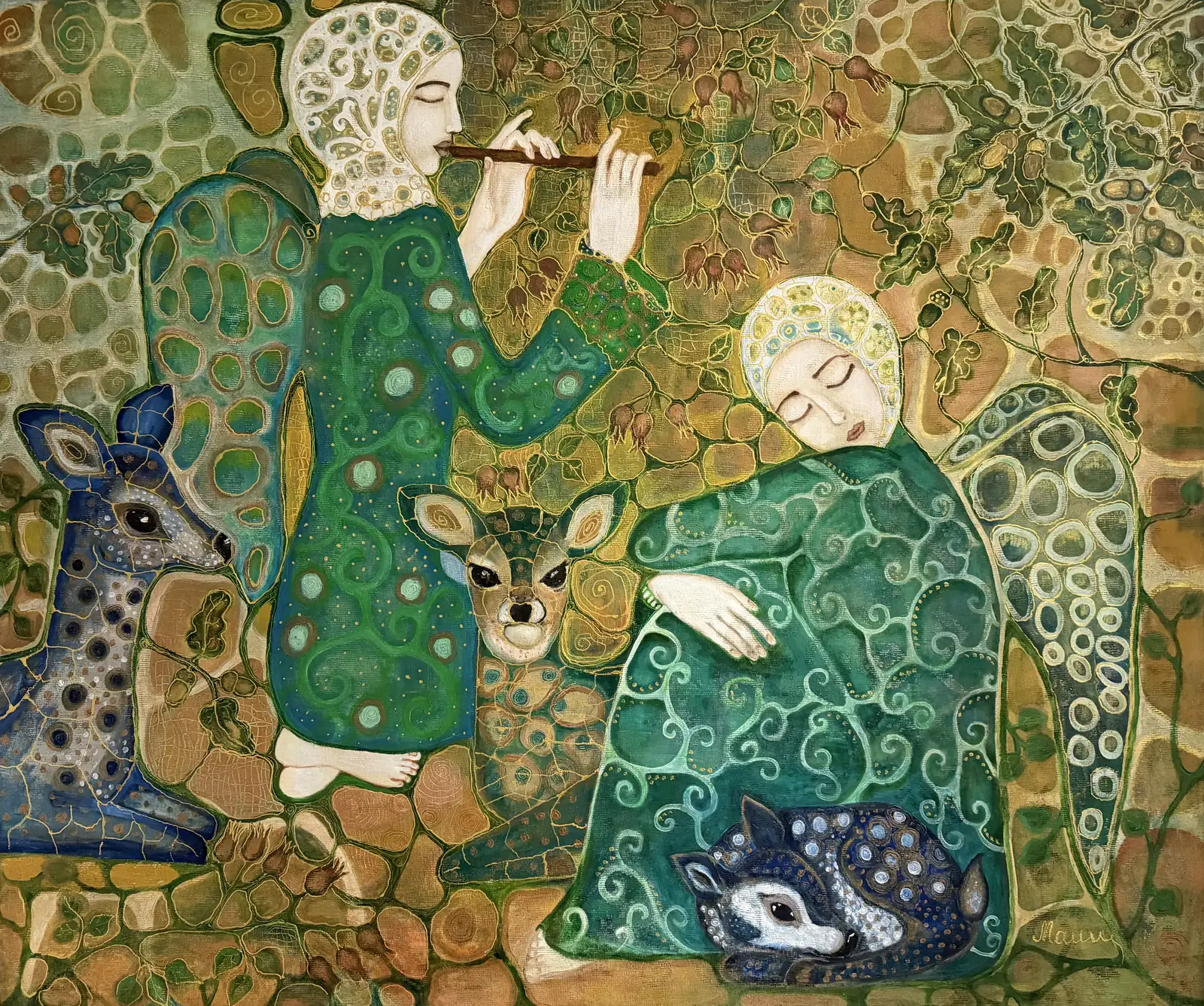 The Flute and the Fawns