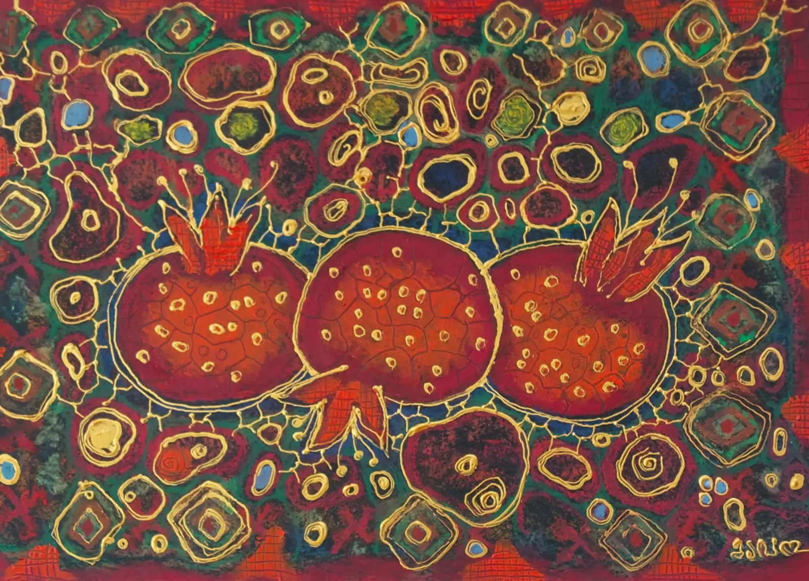 Three Pomegranates