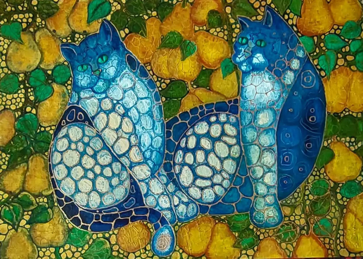 Two Blue Cats