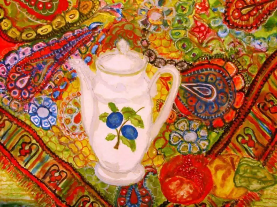 White Coffee Pot