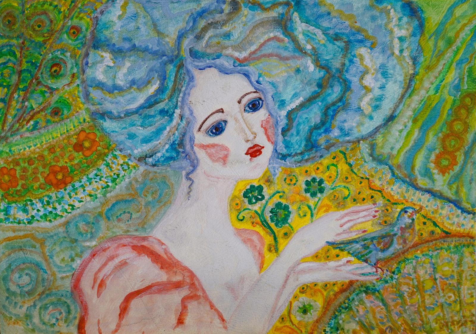 Woman with a Bird